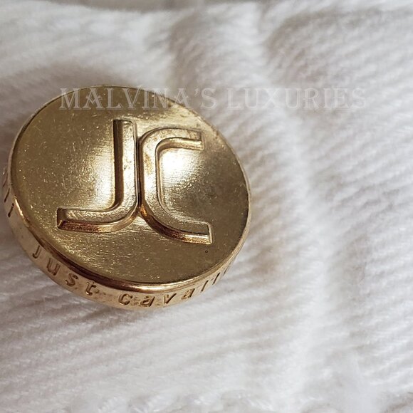 JUST CAVALLI BY ROBERTO CAVALLI JEANS WHITE w CRYSTALS SKINNY PANTS sz 29 US 6 - Picture 10 of 14